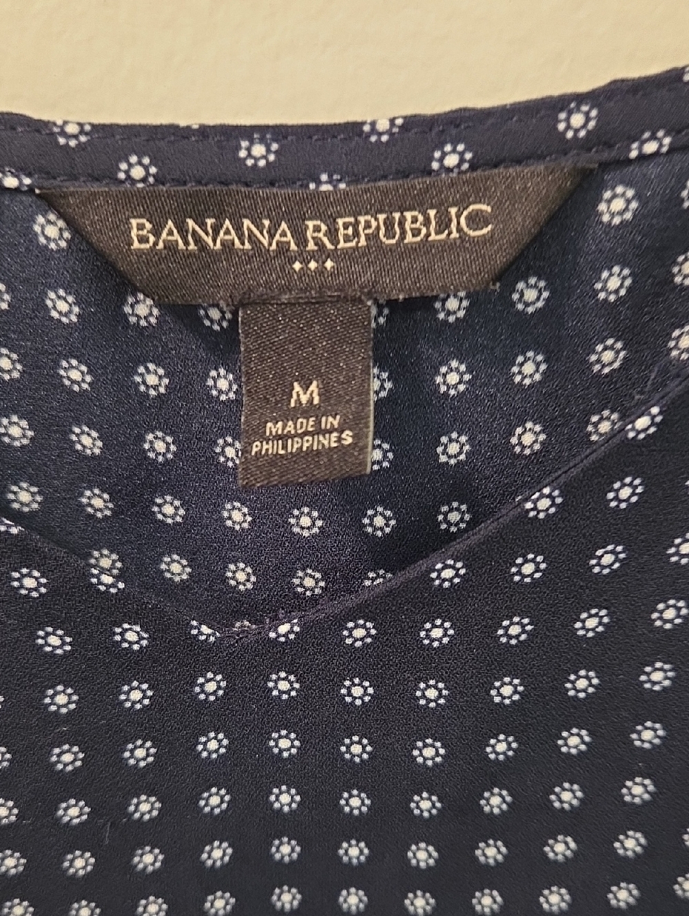 Banana Republic Navy & White Polka Dot Camisole - Picture 3 of 5